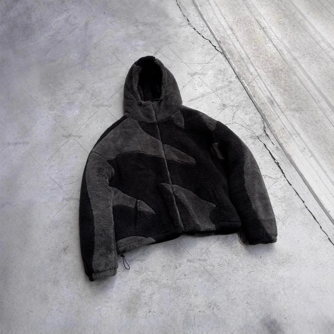 Unisex Zip Up Wool Jacket