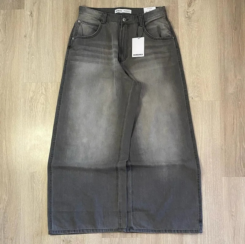 Unisex Washed Baggy Jeans