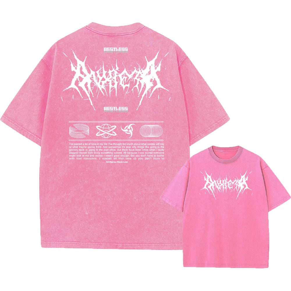 Unisex Acid Washed T Shirt