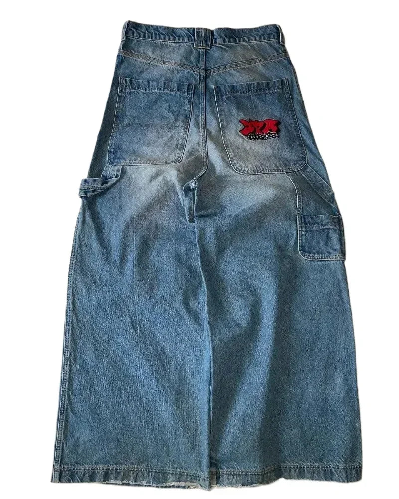 Unisex Baggy Jeans 2000s vintage Embroidered