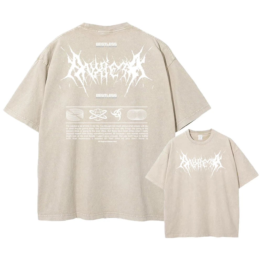 Unisex Acid Washed T Shirt