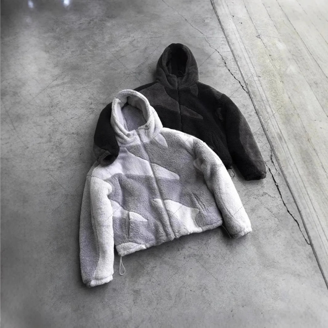 Unisex Zip Up Wool Jacket