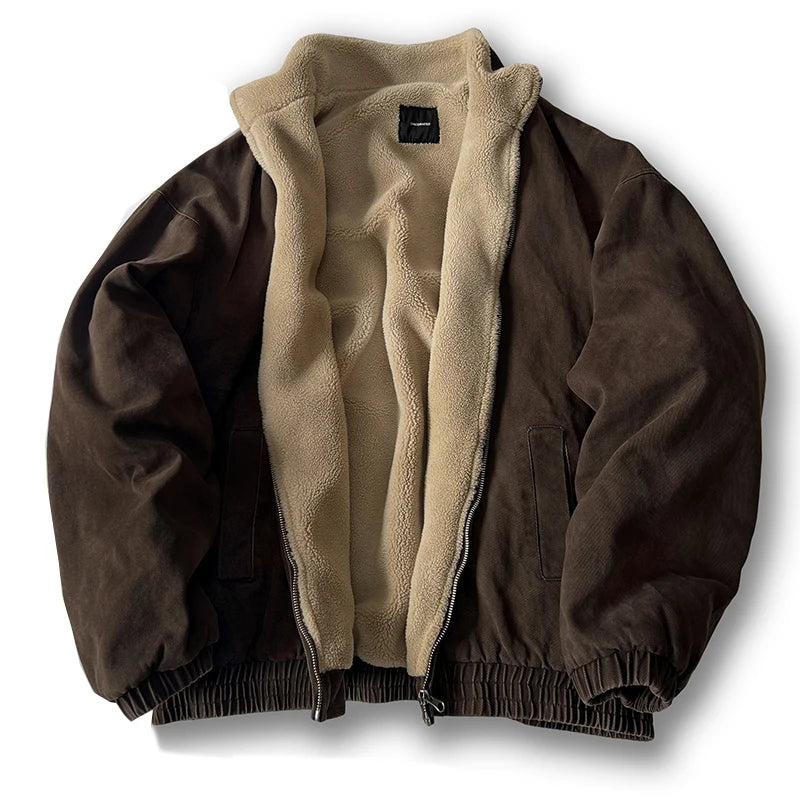Unisex Japanese Vintage Polar Fleece Jacket