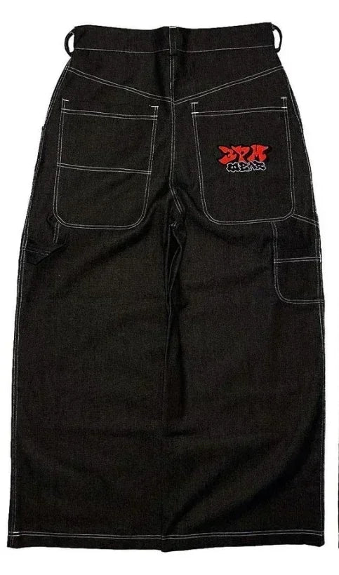 Unisex Baggy Jeans 2000s vintage Embroidered