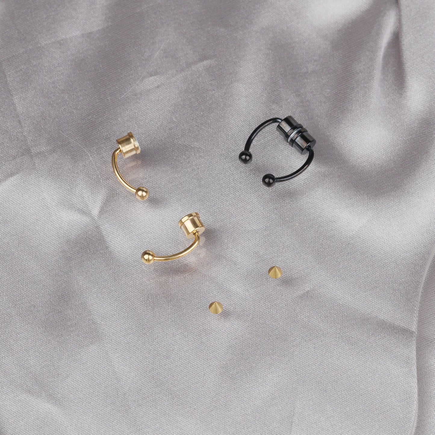 1/4pcs Unisex Magnetic stainless steel Nose Rings
