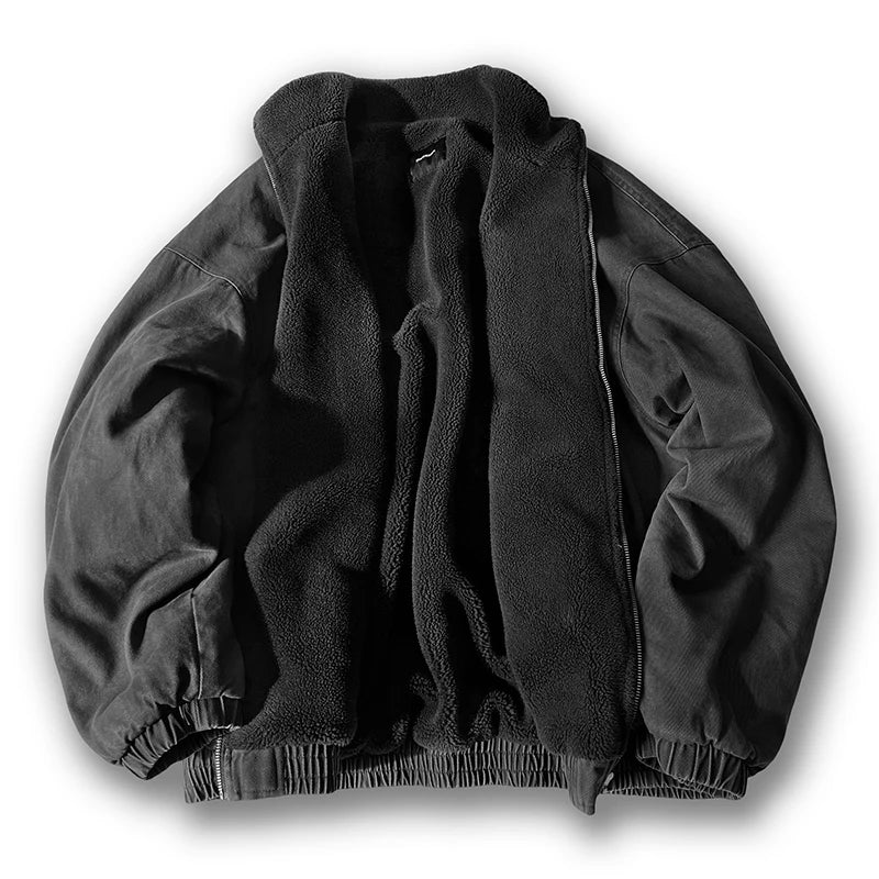 Unisex Japanese Vintage Polar Fleece Jacket