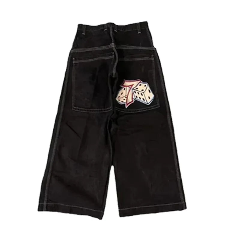 Unisex Baggy Jeans 2000s vintage Embroidered