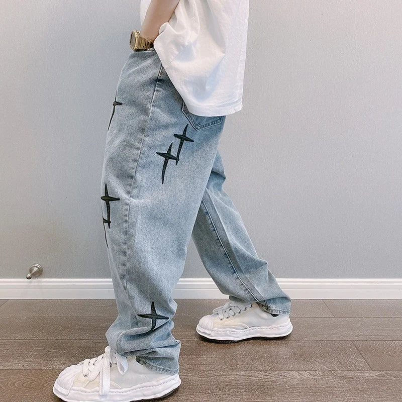 Oversized Unisex Star Jeans