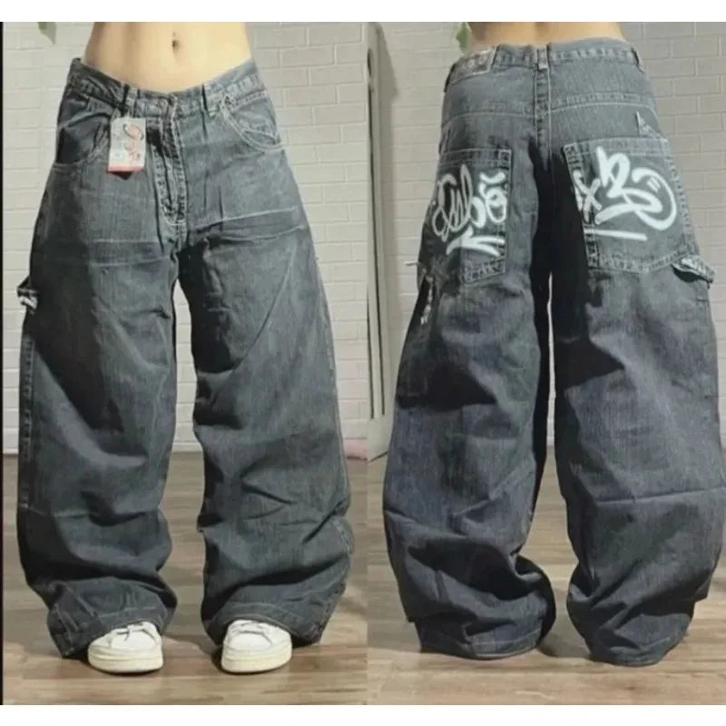 Unisex Washed Baggy Jeans