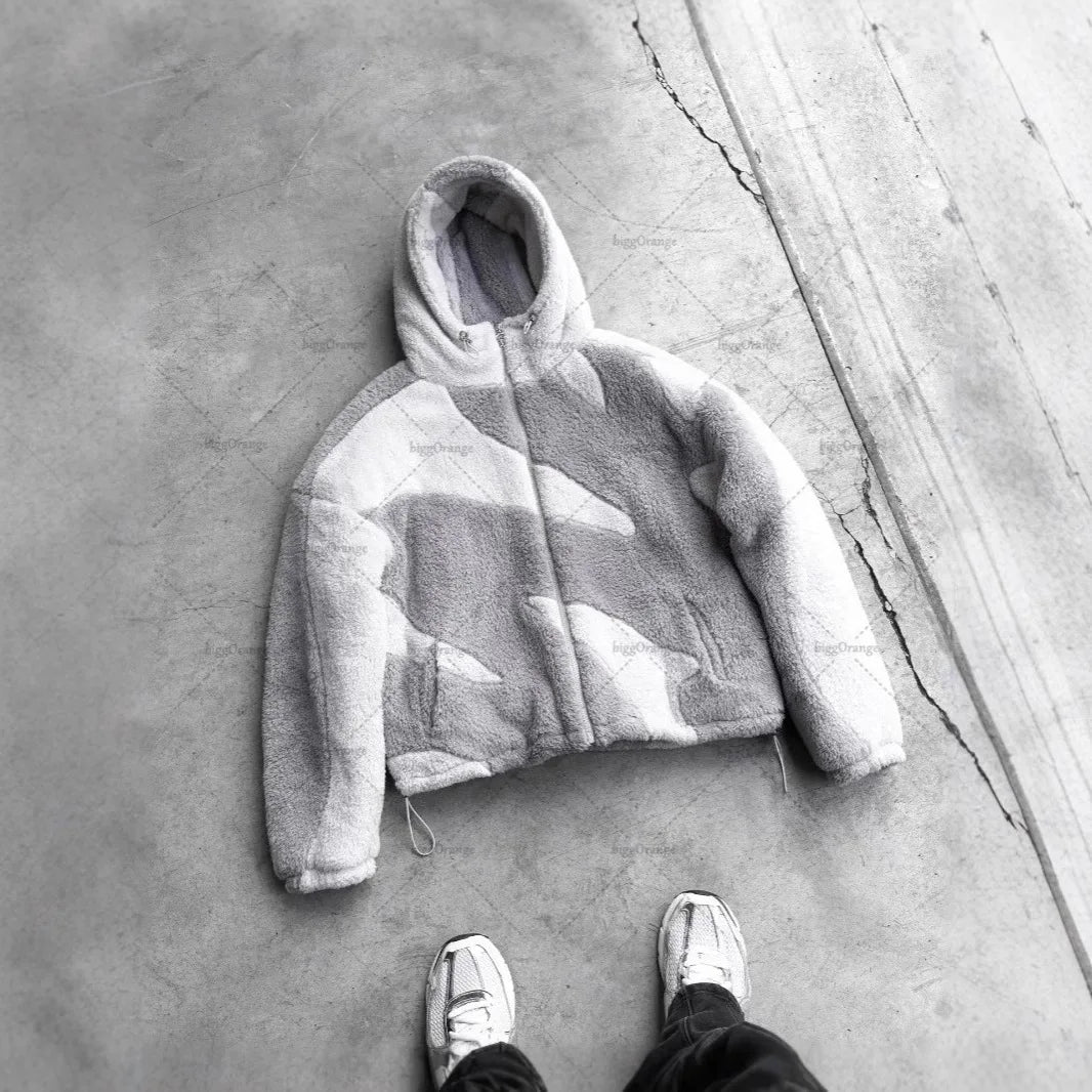 Unisex Zip Up Wool Jacket