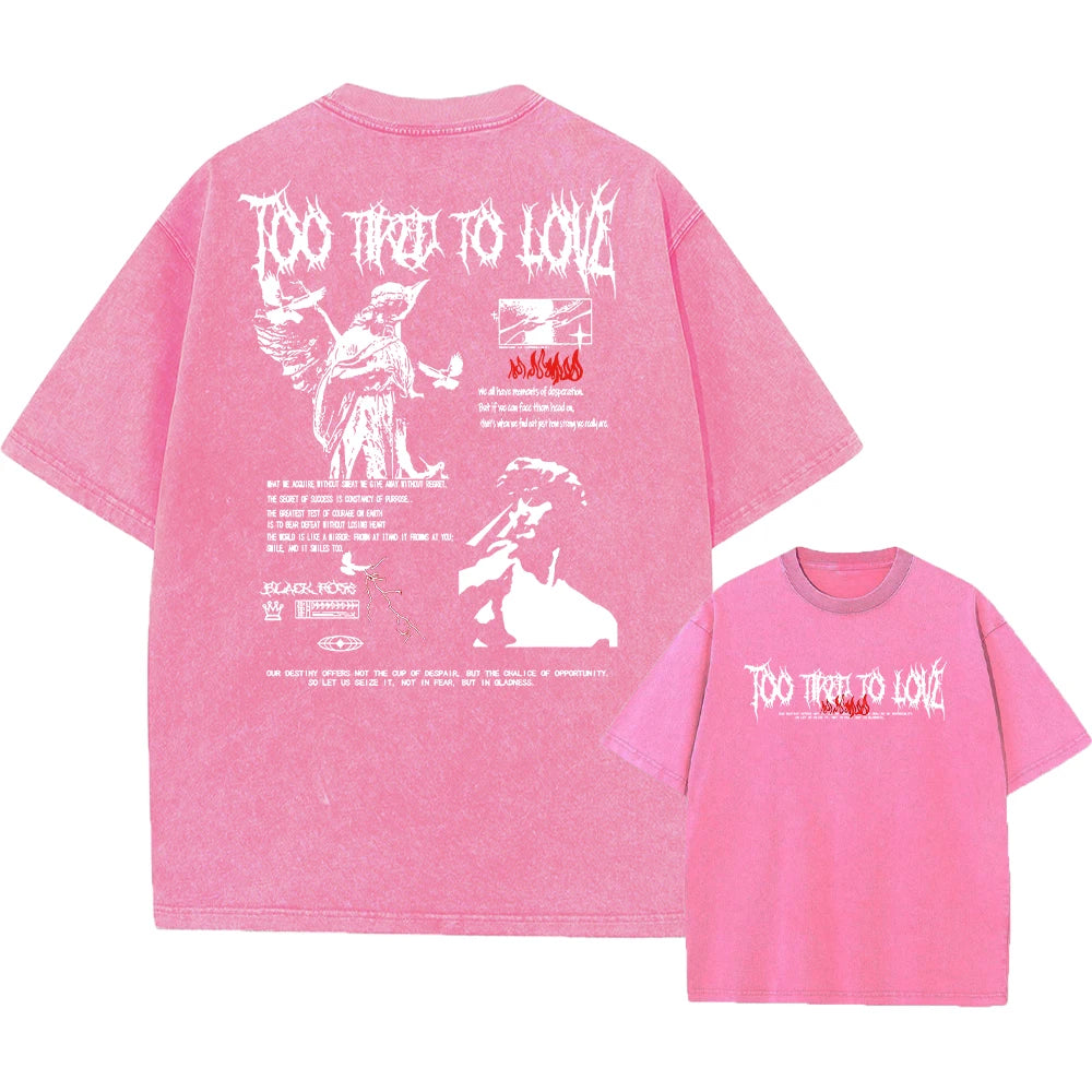 Unisex Acid Washed T Shirt