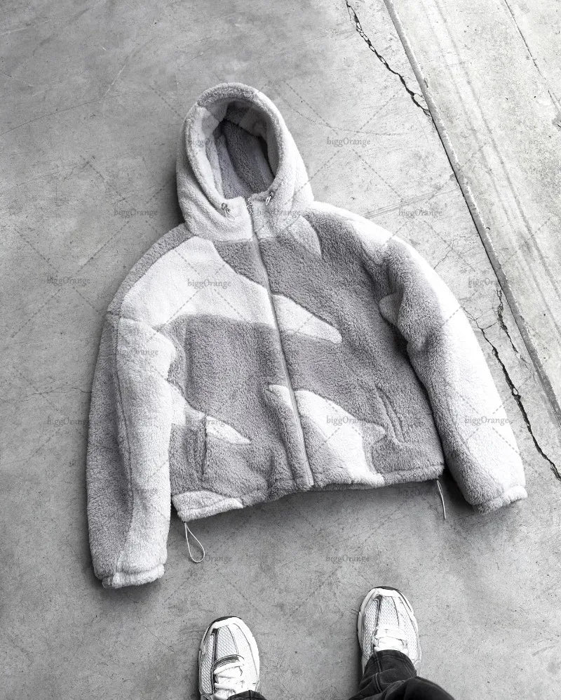 Unisex Zip Up Wool Jacket