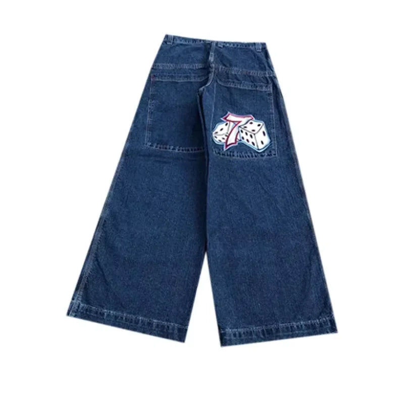 Unisex Baggy Jeans 2000s vintage Embroidered