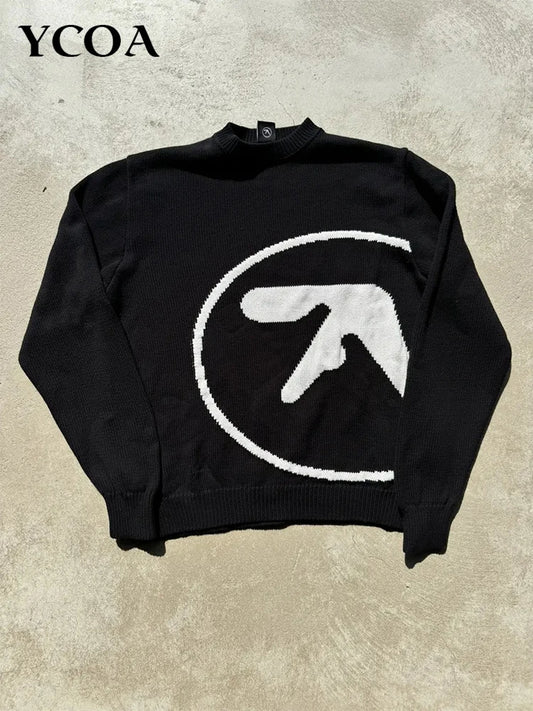Unisex Aphex Twin Knit Oversized Pullover