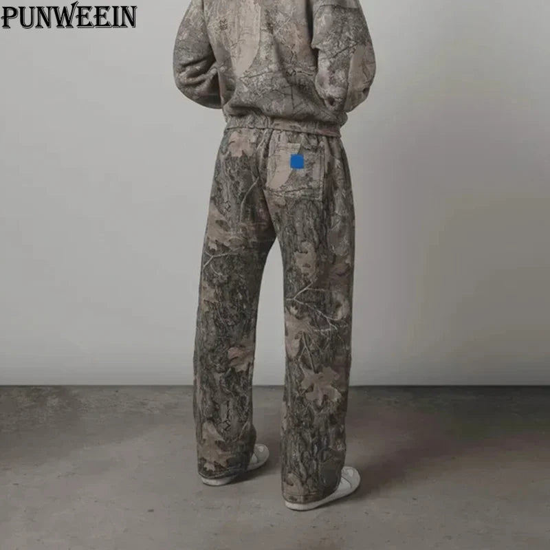 Unisex Baggy Camouflage sweatpants