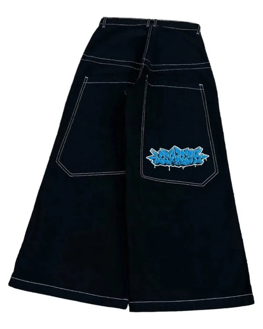 Unisex Baggy Jeans 2000s vintage Embroidered