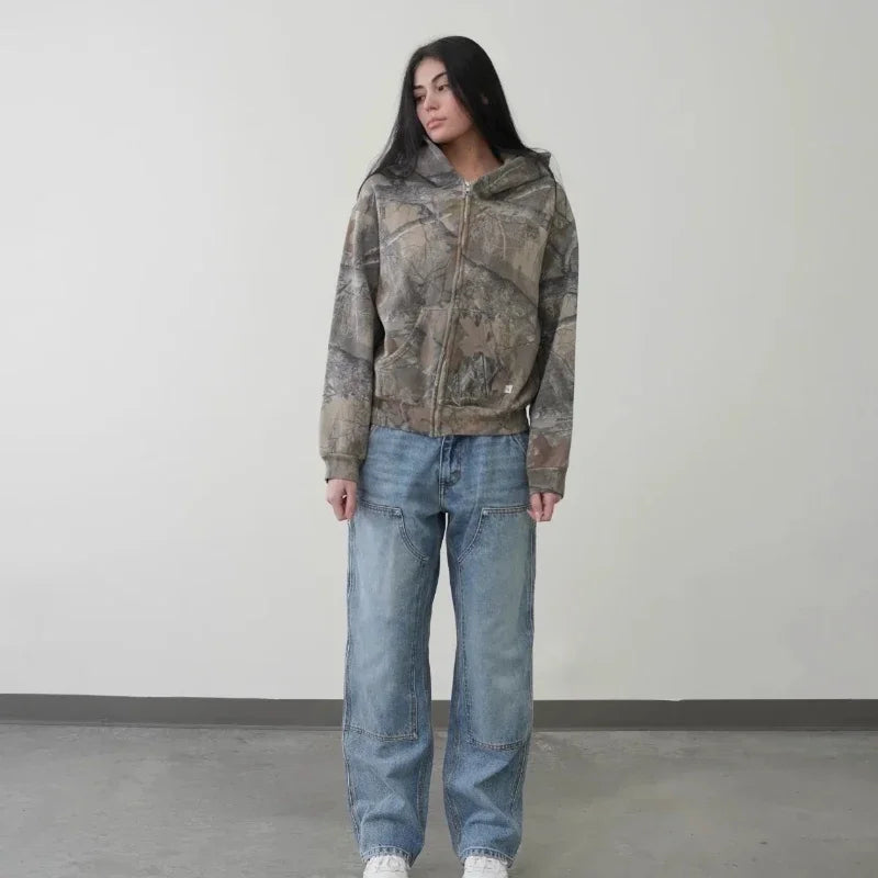 Unisex Camo Hoodie/Zip Up