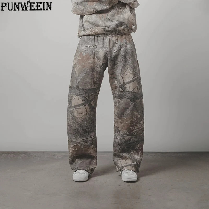 Unisex Baggy Camouflage sweatpants