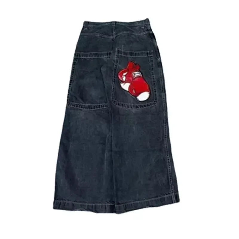 Unisex Baggy Jeans 2000s vintage Embroidered