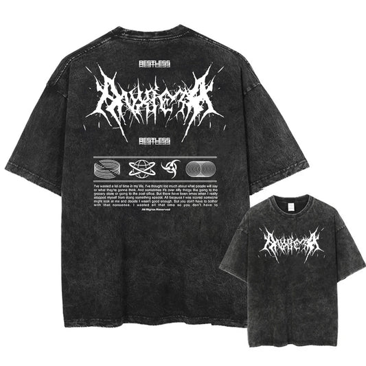 Unisex Acid Washed T Shirt