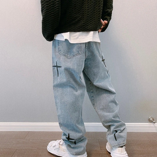Oversized Unisex Star Jeans