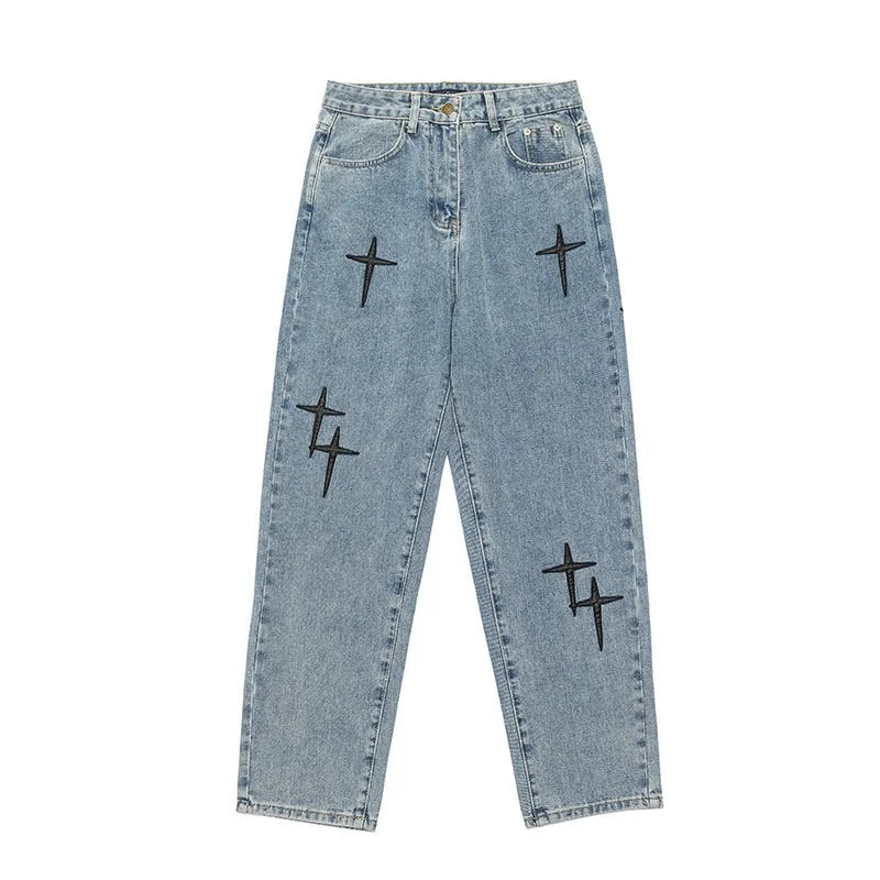 Oversized Unisex Star Jeans