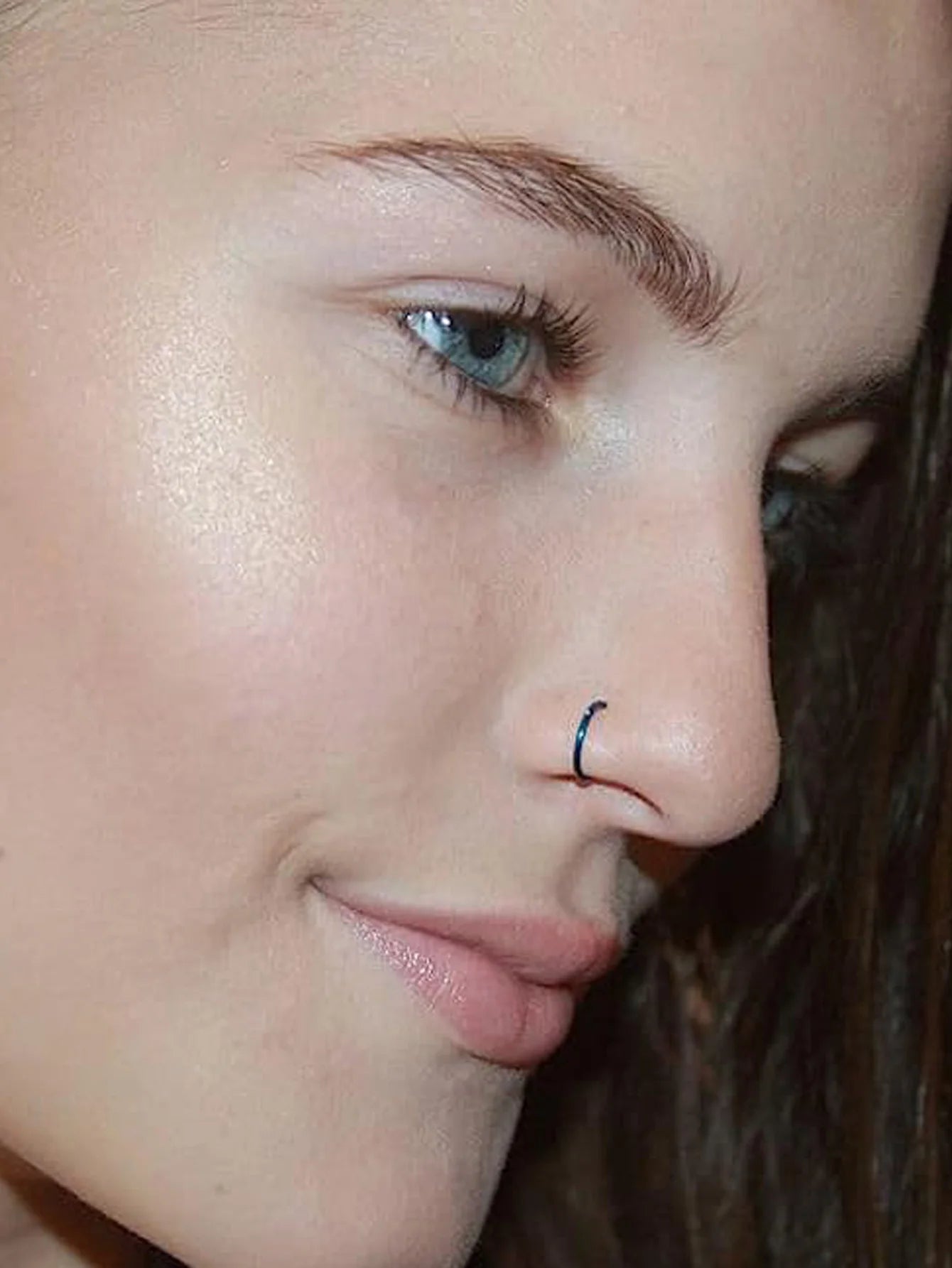 Curved Barbells Fake Nose Piercing