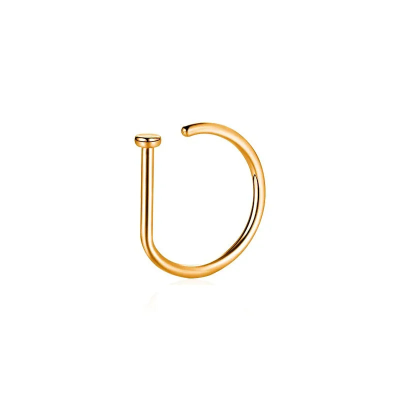 Curved Barbells Fake Nose Piercing