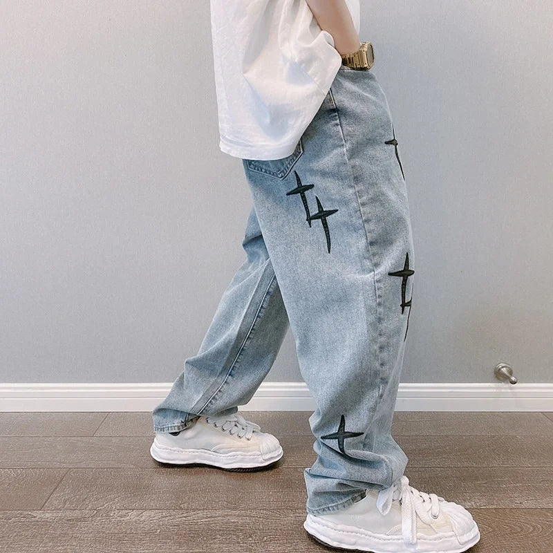 Oversized Unisex Star Jeans