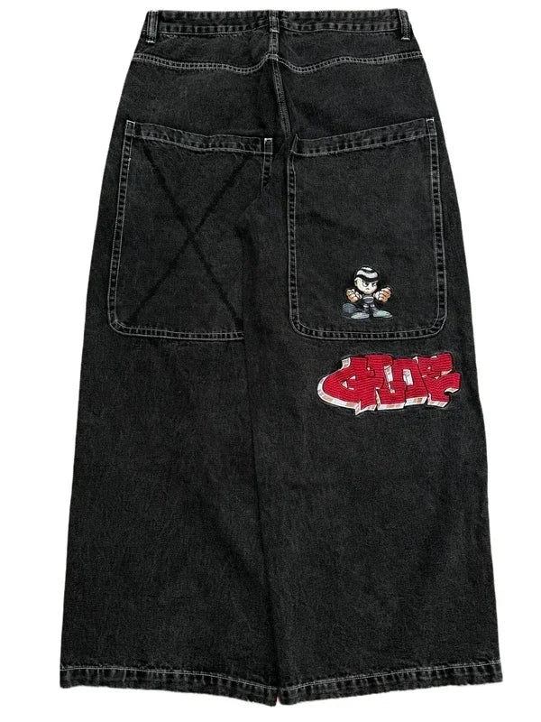Unisex Baggy Jeans 2000s vintage Embroidered