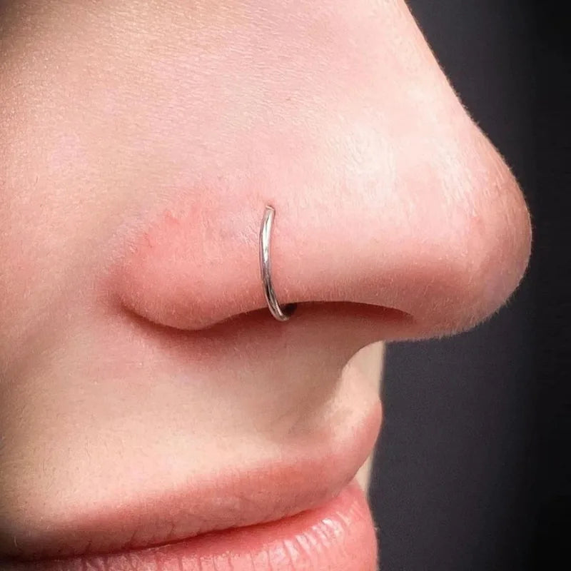 Curved Barbells Fake Nose Piercing
